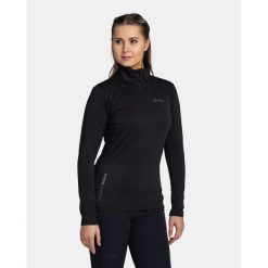Bluza techniczna damska Kilpi MONTALE-W. Czarne bluzy Kilpi, l, bez wzorów, bez kaptura, trekkingowe. Za 207.23 zł.