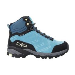 Damskie buty trekkingowe CMP Melnick WP Mid. Czarne trekkingi CMP, bez wzorów, z materiału, bez zapięcia, trekkingowe. Za 432.65 zł.