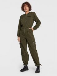 Gestuz Kombinezon Chinea 10906461 Zielony Flattering Fit. Zielone sukienki Gestuz, bez wzorów, z bawełny, bez kołnierzyka, bez ramiączek. Za 619.99 zł.