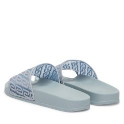 Klapki Liu Jo. Niebieskie klapki Liu Jo, bez wzorów, bez obcasa, bez zapięcia. Za 239.99 zł.