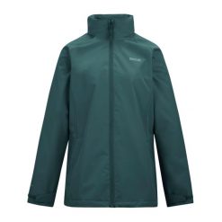 Kurtka Wodoodporna Damska Daysha II. Zielone kurtki przeciwdeszczowe Regatta, xl, bez wzorów, z elastanu, z kapturem, trekkingowe. Za 238.99 zł.