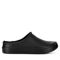 Kalosze Hunter. Czarne kalosze Hunter, bez wzorów, bez zapięcia. Za 249.99 zł.