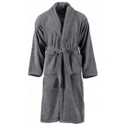 Szlafrok unisex z frotte, 100% bawełna, antracytowy, rozmiar L. Szare szlafroki damskie vidaXL, l, bez wzorów, z bawełny, bez ramiączek, długie. Za 195.00 zł.