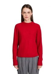 Betty Barclay Sweter w kolorze czerwonym rozmiar: 44. Czerwone swetry Betty Barclay, bez wzorów, ze splotem, bez ramiączek. Za 130.99 zł.