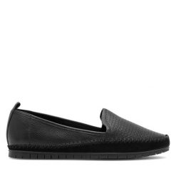 Mokasyny Lasocki. Czarne mokasyny Lasocki, bez wzorów. Za 159.99 zł.