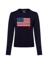 Polo Ralph Lauren Sweter z dzianiny Kobiety Bawełna niebieski, XL. Niebieskie swetry Polo Ralph Lauren, xl, bez wzorów, z bawełny, bez ramiączek. Za 1,799.95 zł.
