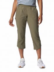 Columbia Rybaczki funkcyjne "Leslie Falls™" w kolorze khaki rozmiar: XS. Brązowe spodnie sportowe Columbia, bez wzorów, z materiału, outdoorowe. Za 83.62 zł.