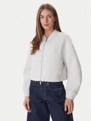 Calvin Klein Bluza LV047AB508 Beżowy Boxy Fit. Brązowe bluzy bez kaptura Calvin Klein, xs, bez wzorów, z syntetyku, bez kaptura. Za 699.99 zł.