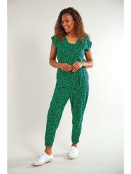 Frugi Kombinezon ciążowy "Eira" w kolorze zielonym rozmiar: 36. Zielone kombinezony Frugi, bez wzorów, z bawełny, bez kołnierzyka, bez ramiączek. Za 123.25 zł.