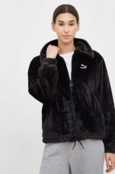 Puma kurtka damska kolor czarny przejściowa oversize. Czarne kurtki Puma, l, bez wzorów, bez kaptura. Za 449.99 zł.