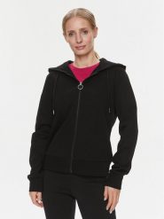 Guess Bluza Giulia V4RQ19 KC3D2 Czarny Regular Fit. Czarne bluzy Guess, xxs, z aplikacjami, z bawełny, bez kaptura. Za 249.99 zł.