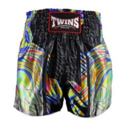 Spodenki treningowe Twins Special Aurora - Muay Thai L. Czarne szorty sportowe TWINS, bez wzorów. Za 249.00 zł.
