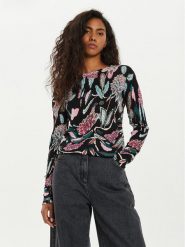 Desigual Sweter Manchester 24WWJF41 Czarny Regular Fit. Czarne swetry Desigual, xs, bez wzorów, z wiskozy, bez ramiączek. Za 199.99 zł.