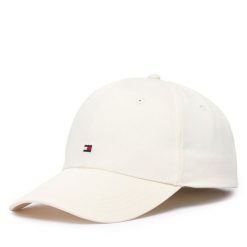 Czapka z daszkiem Tommy Hilfiger. Białe czapki z daszkiem Tommy Hilfiger, bez wzorów. Za 169.99 zł.