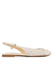 MICHAEL Michael Kors Baleriny Piper 40S6PIFP1B Kremowy. Białe baleriny MICHAEL Michael Kors, bez wzorów, ze skóry, bez obcasa, bez zapięcia. Za 609.99 zł.