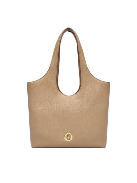 Beverly Hills Polo Club Torebka C-BHPC-L-020-08 Beżowy. Brązowe torebki klasyczne Beverly Hills Polo Club, bez wzorów, z materiału, bez dodatków. Za 199.99 zł.