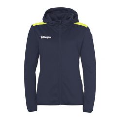 Damska bluza dresowa z kapturem Kempa Emotion 27. Niebieskie bluzy z kapturem Kempa, l, bez wzorów, z dresówki, z kapturem, do piłki ręcznej. Za 231.70 zł.