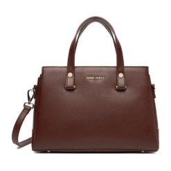 Torebka Nine West. Brązowe torebki klasyczne Nine West, bez wzorów, klasyczne, bez dodatków. Za 279.99 zł.