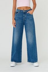 7 FOR ALL MANKIND Granatowe jeansy damskie Zoey Explorer, Rozmiar 25. Niebieskie jeansy 7 for all mankind, bez wzorów, z jeansu. W wyprzedaży za 380.99 zł.