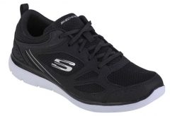 Buty sportowe Sneakersy damskie, Skechers Summits Suited. Białe buty treningowe Skechers, bez wzorów, z materiału, przed kostkę, bez zapięcia, trekkingowe. Za 199.00 zł.