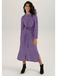 Aniston Sukienka w kolorze niebiesko-czerwonym rozmiar: 36. Czerwone sukienki Aniston, bez wzorów, z tkaniny, bez kołnierzyka, bez ramiączek, maxi, rozkloszowane. Za 61.31 zł.