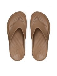 Crocs Japonki Getaway Platform Flip 209410 Brązowy. Brązowe japonki Crocs, bez wzorów, z tworzywa sztucznego. Za 189.99 zł.