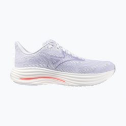 Buty do biegania damskie Mizuno Wave Rider 29. Białe buty do biegania Mizuno, bez wzorów, bez zapięcia, do biegania, mizuno wave. Za 549.99 zł.