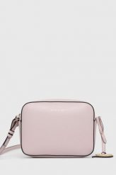 Emporio Armani torebka kolor fioletowy. Fioletowe listonoszki Emporio Armani, bez wzorów, na ramię, bez dodatków. Za 839.99 zł.
