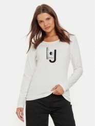 Liu Jo Sport Bluzka TF4206 JS088 Biały Regular Fit. Białe t-shirty sportowe Liu Jo Sport, m, bez wzorów, z bawełny, bez ramiączek. Za 239.99 zł.