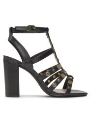 Ted Baker Sandały 260162 Czarny. Czarne sandały Ted Baker, bez wzorów, ze skóry, bez obcasa, na słupku, bez zapięcia. Za 419.99 zł.