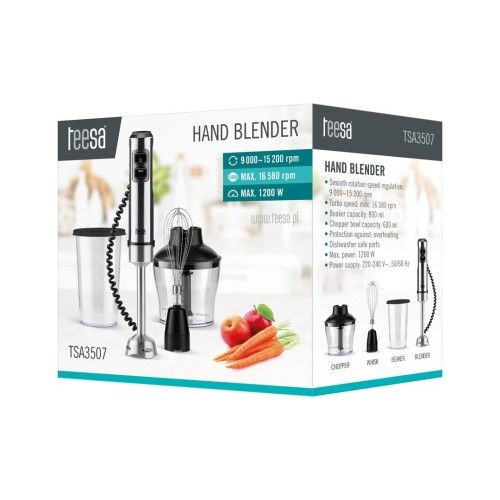 TEESA BLENDER RĘCZNY TSA3507 0.6L 1200W. Blendery Teesa. Za 185.99 zł.