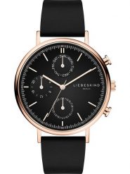 Liebeskind Chronograf w kolorze różowozłoto-czarnym rozmiar: onesize. Czarne, analogowe zegarki Liebeskind, ze stali. Za 375.11 zł.