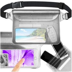 Etui Wodoodporne na Telefon Wodoszczelne Pokrowiec Saszetka Nerka na Basen. Czarne nerki i saszetki TRIZAND, bez wzorów, bez dodatków. Za 21.90 zł.