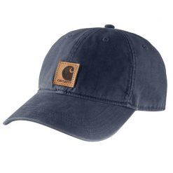 Czapka z daszkiem Carhartt Odessa Cap. Niebieskie czapki z daszkiem Carhartt, bez wzorów, sportowe. Za 91.00 zł.