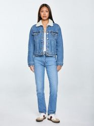 BIG STAR Kurtka dżinsowa w kolorze niebieskim rozmiar: L. Niebieskie kurtki BIG STAR, l, bez wzorów, retro, bez kaptura. Za 239.99 zł.