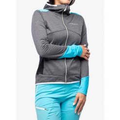 Bluza z kapturem damska La Sportiva Aequilibrium Thermal Hoody. Szare bluzy La Sportiva, xs, bez wzorów, bez ramiączek, z kapturem. Za 539.99 zł.