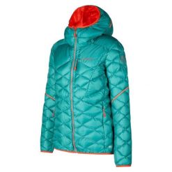 Kurtka puchowa damska z kapturem La Sportiva Pinnacle. Niebieskie kurtki narciarskie La Sportiva, xl, bez wzorów, z poliamidu, z kapturem, narciarskie. Za 1,313.45 zł.