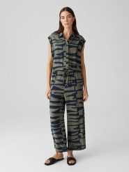 OPUS Kombinezon w kolorze khaki rozmiar: 42. Brązowe kombinezony Opus, bez wzorów, bez kołnierzyka, bez ramiączek. Za 187.99 zł.