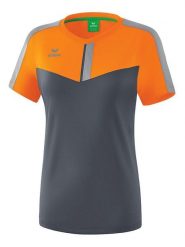 Erima Koszulka sportowa "Squad" w kolorze pomarańczowo-antracytowym rozmiar: 36. Czarne t-shirty sportowe Erima, bez wzorów, z materiału, bez ramiączek, outdoorowe. Za 61.95 zł.