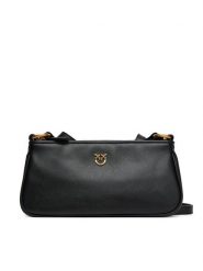 PINKO Torebka Half Moon Baguette Mini AI 25-26 PLTT 105069 A0QO Czarny. Czarne listonoszki Pinko, bez wzorów, ze skóry, bez dodatków. Za 849.99 zł.