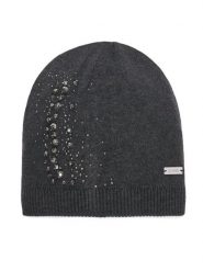 Guess Czapka AW5634 POL01 Szary. Szare czapki zimowe Guess, z aplikacjami. Za 154.99 zł.