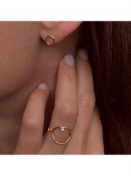 OR Carats Złoty pierścionek z diamentem rozmiar: 54. Żółte pierścionki OR Carats, z diamentem, złote. Za 707.45 zł.