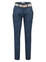 Geographical Norway Spodnie "Prioria" w kolorze granatowym rozmiar: XL. Niebieskie spodnie materiałowe Geographical Norway, bez wzorów, z bawełny. Za 115.45 zł.