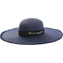 Granatowy Kapelusz Reassurance. Niebieskie kapelusze Born2be, bez wzorów. Za 29.99 zł.
