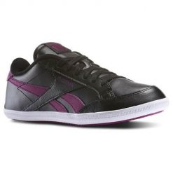 Buty do chodzenia damskie Reebok Royal Transport. Czarne buty treningowe Reebok, bez wzorów, z materiału, bez zapięcia, trekkingowe, Reebok Royal. Za 280.55 zł.
