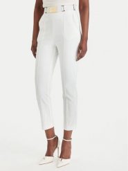 Elisabetta Franchi Spodnie materiałowe PA-132-61E2-V350 Biały Regular Fit. Białe spodnie materiałowe Elisabetta Franchi, bez wzorów, z materiału. Za 1,489.00 zł.