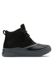 Sorel Botki Out N About™ IV Classic Wp 2088161010 Czarny. Czarne botki Sorel, bez wzorów, z nubiku, bez obcasa, na płaskiej podeszwie, bez zapięcia. Za 299.99 zł.