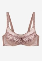 Ciemnoróżowy Elegancki Biustonosz Push Up z Odpinanymi Ramiączkami Ursa. Czerwone biustonosze Renee, bez wzorów. W wyprzedaży za 35.99 zł.