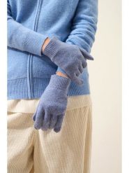 Perfect Cashmere Kaszmirowe rękawiczki "Yann" w kolorze błękitnym rozmiar: onesize. Niebieskie rękawiczki Perfect Cashmere, bez wzorów, z kaszmiru. Za 121.99 zł.