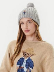 Polo Ralph Lauren Czapka 455936112001 Szary. Szare czapki zimowe Polo Ralph Lauren, bez wzorów, z materiału. Za 399.99 zł.